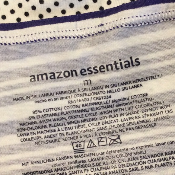 NEW AMAZON ESSENTIALS MEDIUM HI CUT BRIEF PANTIES  6 PANTIES IN SET - Picture 3 of 6